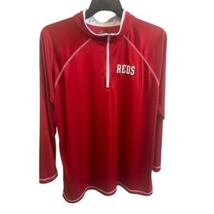 Majestic‎ Cincinnati Reds Women's Pullover Long Sleeve T-Shirt Size 1X